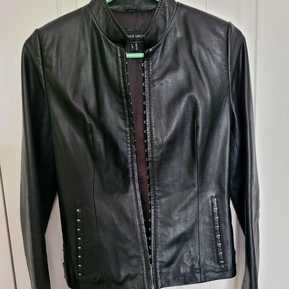 MODA ME COUTURE Jackets & Blazers - Y2K Vintage Moda Show Womens 100% Leather Jacket